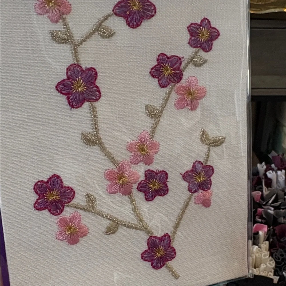 🆕Papyrus-Lori Weitzner Embroidered Floral Greeting Card